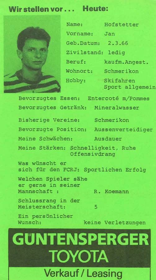 Jan Hofstetter