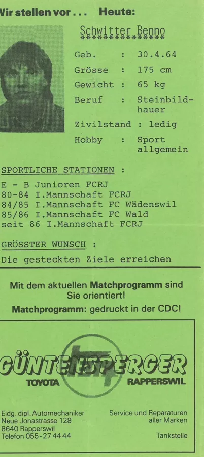 Benno Schwyter